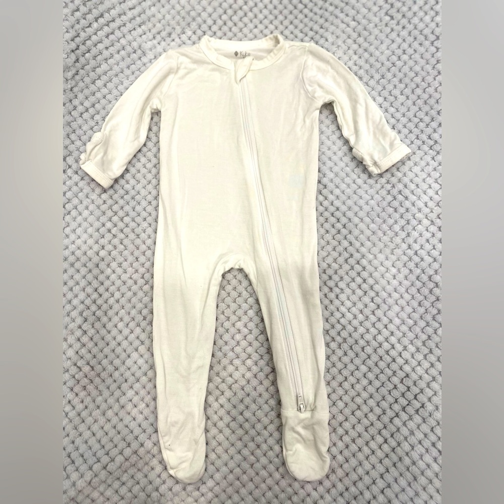 Kyte Baby Zippered Footie In Cloud, 0-3 Months, Excellent Condition